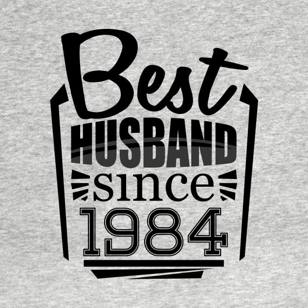 'Best Husband Since 1984' Sweet Wedding Anniversary Gift by ourwackyhome